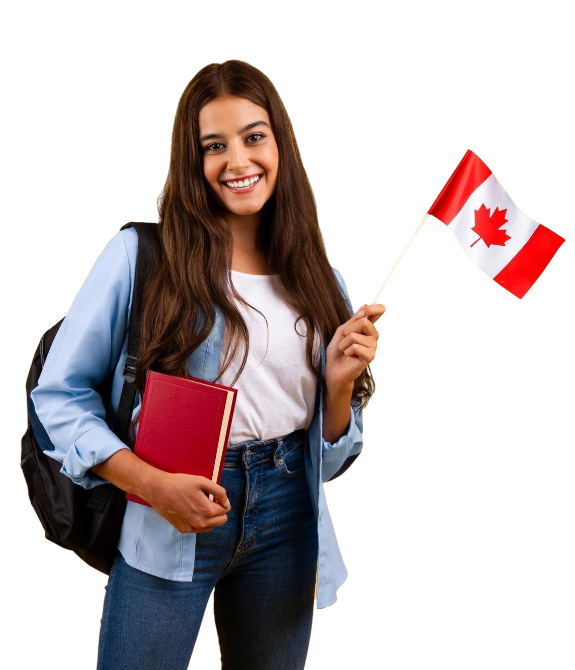 happy-caucasian-teenager-student-woman-with-canada-flag-book-enjoy-exchange-study